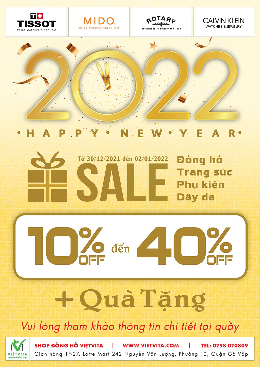 Khuyến mãi Đón Mừng Năm Mới 2022